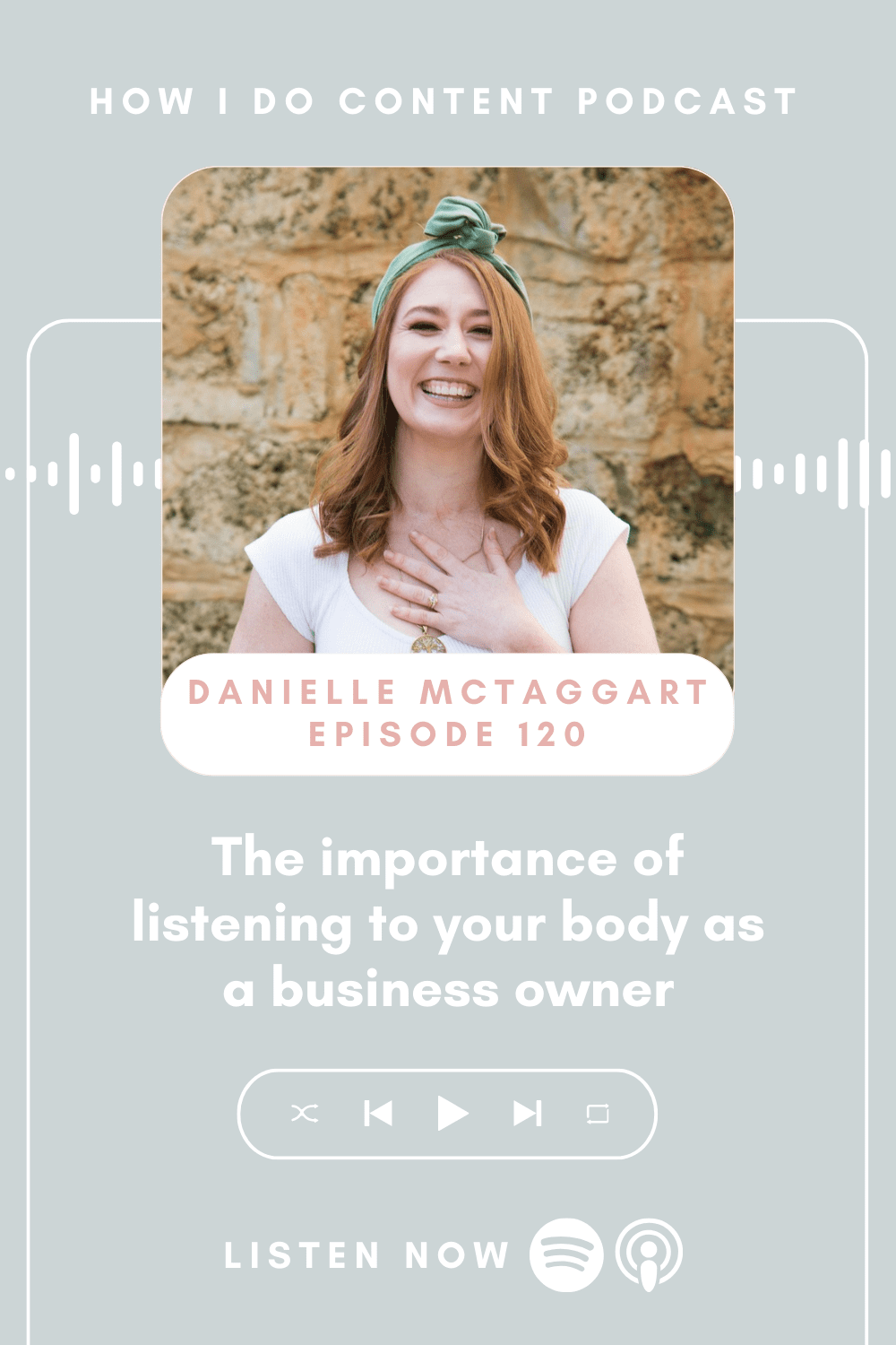 The importance of listening to your body as a business owner with Danielle McTaggart